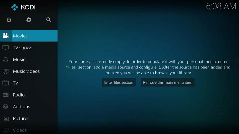 Kodi will take a minute to open