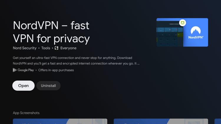 Click Download to install the NordVPN app for Fire TV Stick.